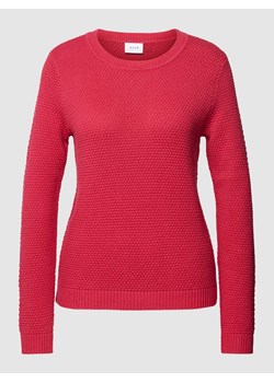 Sweter z dzianiny z okrągłym dekoltem model ‘Viril’ ze sklepu Peek&Cloppenburg  w kategorii Swetry damskie - zdjęcie 168329532