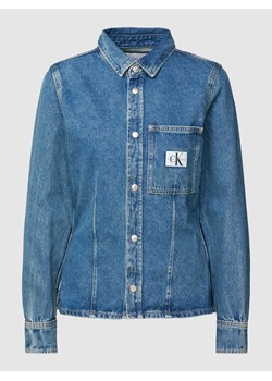 Bluzka jeansowa z kieszenią na piersi ze sklepu Peek&Cloppenburg  w kategorii Koszule damskie - zdjęcie 168330062