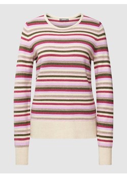 Sweter z dzianiny w paski ze sklepu Peek&Cloppenburg  w kategorii Swetry damskie - zdjęcie 168330601