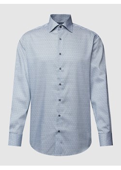 Koszula biznesowa o kroju modern fit ze wzorem na całej powierzchni ze sklepu Peek&Cloppenburg  w kategorii Koszule męskie - zdjęcie 168331621