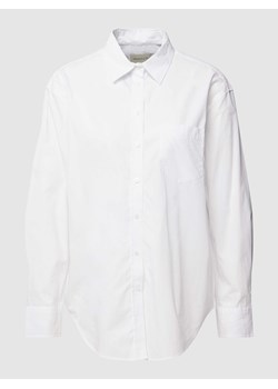 Bluzka koszulowa z bawełny z kieszenią na piersi ze sklepu Peek&Cloppenburg  w kategorii Koszule damskie - zdjęcie 168331712