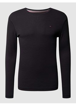 Bluzka z długim rękawem o kroju slim fit z prążkowaną fakturą ze sklepu Peek&Cloppenburg  w kategorii T-shirty męskie - zdjęcie 168331730