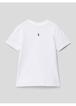 T-shirt z wyhaftowanym logo ze sklepu Peek&Cloppenburg  w kategorii T-shirty chłopięce - zdjęcie 168331901