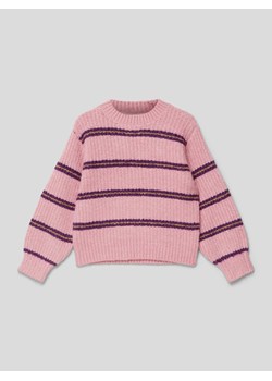 Sweter z dzianiny w paski ze sklepu Peek&Cloppenburg  w kategorii Swetry dziewczęce - zdjęcie 168331933
