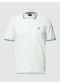 Koszulka polo z paskami w kontrastowym kolorze model ‘BLUWIN’ ze sklepu Peek&Cloppenburg  w kategorii T-shirty męskie - zdjęcie 168332030