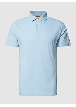 Koszulka polo z bawełny z detalem z logo model ‘Forte Peach’ ze sklepu Peek&Cloppenburg  w kategorii T-shirty męskie - zdjęcie 168332204