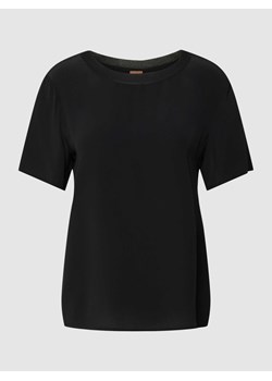 T-shirt z prążkowanym,okrągłym dekoltem model ‘Ilyeana’ ze sklepu Peek&Cloppenburg  w kategorii Bluzki damskie - zdjęcie 168332444