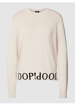 Sweter z dzianiny z dołem z logo ze sklepu Peek&Cloppenburg  w kategorii Swetry damskie - zdjęcie 168333123