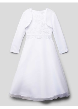 Sukienka o długości do kolan z ozdobnym obszyciem ze sklepu Peek&Cloppenburg  w kategorii Sukienki dziewczęce - zdjęcie 168333340