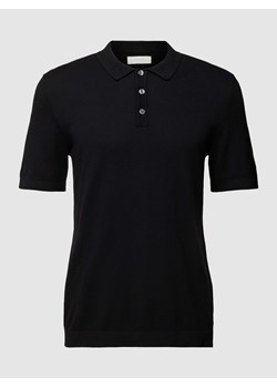 Koszulka polo z dodatkiem wiskozy i kołnierzykiem polo model ‘EMIL’ ze sklepu Peek&Cloppenburg  w kategorii T-shirty męskie - zdjęcie 168333411