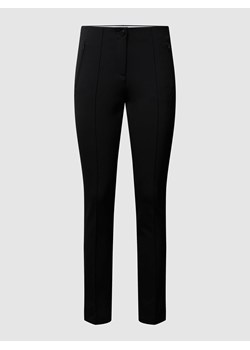 Spodnie z dodatkiem streczu o kroju skinny fit w kant model ‘MILLS’ ze sklepu Peek&Cloppenburg  w kategorii Spodnie damskie - zdjęcie 168333621
