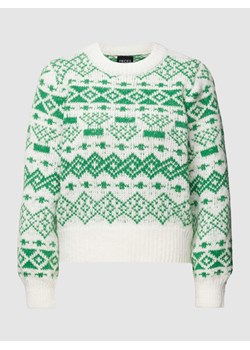 Sweter z dzianiny ze wzorem na całej powierzchni ‘JIANNA’ ze sklepu Peek&Cloppenburg  w kategorii Swetry damskie - zdjęcie 168334102