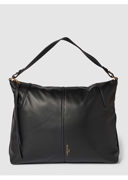 Torebka skórzana z wytłoczonym logo model ‘MILA’ ze sklepu Peek&Cloppenburg  w kategorii Torby Shopper bag - zdjęcie 168334491