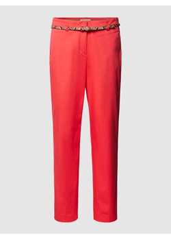 Spodnie materiałowe z paskiem ze sklepu Peek&Cloppenburg  w kategorii Spodnie damskie - zdjęcie 168335880