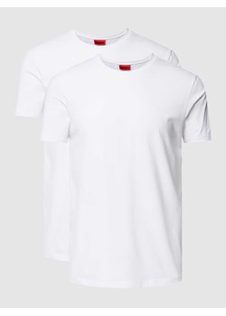 T-shirt z nadrukiem z logo w zestawie 2 szt. model ‘HUGO-Round’ ze sklepu Peek&Cloppenburg  w kategorii T-shirty męskie - zdjęcie 168336532
