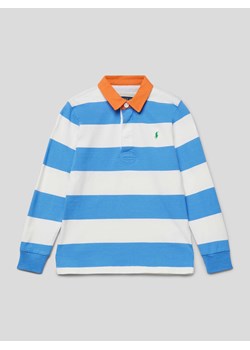 Koszulka polo z długim rękawem i wzorem w paski ze sklepu Peek&Cloppenburg  w kategorii T-shirty chłopięce - zdjęcie 168336833