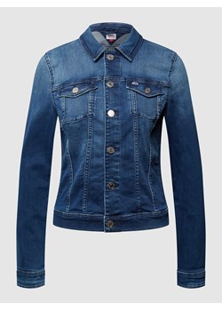 Kurtka jeansowa o kroju slim fit z dodatkiem streczu model ‘Vivianne’ ze sklepu Peek&Cloppenburg  w kategorii Kurtki damskie - zdjęcie 168337272