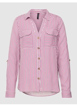 Bluzka z kieszeniami na piersi model ‘BUMPY’ ze sklepu Peek&Cloppenburg  w kategorii Koszule damskie - zdjęcie 168337330