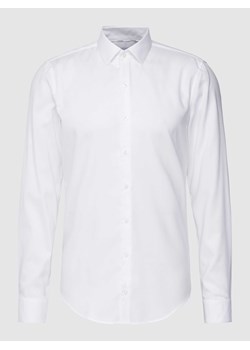 Koszula biznesowa o kroju slim fit z wyhaftowanym logo model ‘Bari’ ze sklepu Peek&Cloppenburg  w kategorii Koszule męskie - zdjęcie 168337522