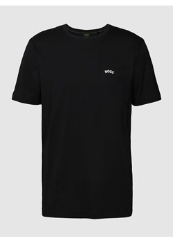 T-shirt z napisem z logo model ‘Tee Curved’ ze sklepu Peek&Cloppenburg  w kategorii T-shirty męskie - zdjęcie 168337543
