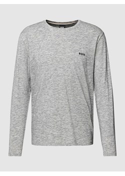 Bluzka z długim rękawem,wyhaftowanym logo i efektem melanżu ze sklepu Peek&Cloppenburg  w kategorii T-shirty męskie - zdjęcie 168337834