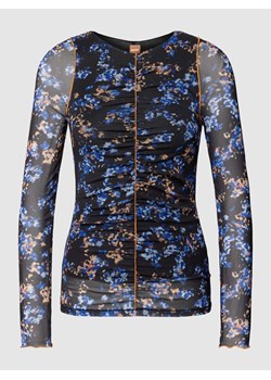 Bluzka z długim rękawem i wzorem na całej powierzchni model ‘Emeela’ ze sklepu Peek&Cloppenburg  w kategorii Bluzki damskie - zdjęcie 168338311