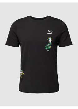 T-shirt z nadrukiem z logo model ‘CLASSICS’ ze sklepu Peek&Cloppenburg  w kategorii T-shirty męskie - zdjęcie 168339153
