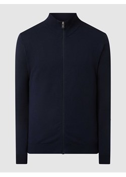 Kurtka z dzianiny z bawełny pima model ‘Berg’ ze sklepu Peek&Cloppenburg  w kategorii Swetry męskie - zdjęcie 168339271