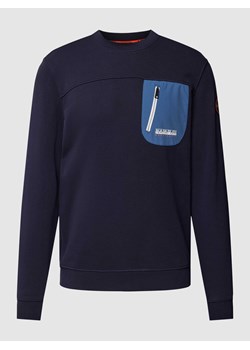 Bluza z nadrukiem z logo model ‘HURON’ ze sklepu Peek&Cloppenburg  w kategorii Bluzy męskie - zdjęcie 168339490