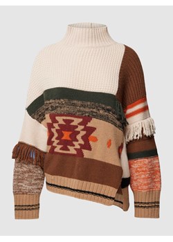 Sweter z dzianiny z mieszanki żywej wełny model ‘AFFORI’ ze sklepu Peek&Cloppenburg  w kategorii Swetry damskie - zdjęcie 168339492