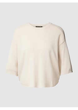 Sweter z dzianiny z mieszanki wełny i kaszmiru z okrągłym dekoltem ze sklepu Peek&Cloppenburg  w kategorii Swetry damskie - zdjęcie 168339600