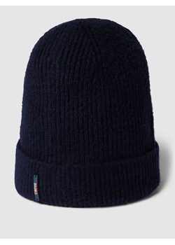 Czapka beanie z detalem z logo model ‘Oresto’ ze sklepu Peek&Cloppenburg  w kategorii Czapki zimowe męskie - zdjęcie 168339733