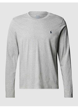 Bluzka z długim rękawem z bawełny z wyhaftowanym logo ze sklepu Peek&Cloppenburg  w kategorii T-shirty męskie - zdjęcie 168340062