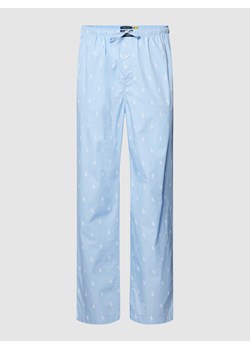 Spodnie od piżamy ze wzorem z logo na całej powierzchni model ‘WOVEN’ ze sklepu Peek&Cloppenburg  w kategorii Piżamy męskie - zdjęcie 168340284
