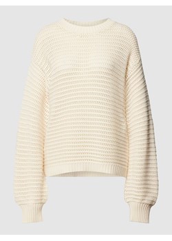 Sweter z dzianiny z ażurowym wzorem model ‘Magda’ ze sklepu Peek&Cloppenburg  w kategorii Swetry damskie - zdjęcie 168340351