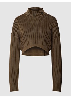 Sweter krótki z dzianiny z fakturowanym wzorem ze sklepu Peek&Cloppenburg  w kategorii Swetry damskie - zdjęcie 168340470