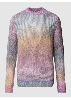 Sweter z dzianiny z okrągłym dekoltem ze sklepu Peek&Cloppenburg  w kategorii Swetry męskie - zdjęcie 168341220