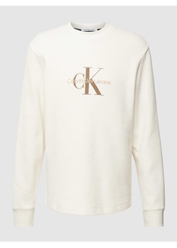 Bluzka z długim rękawem i fakturą wafla model ‘ARCHIVAL’ ze sklepu Peek&Cloppenburg  w kategorii T-shirty męskie - zdjęcie 168341761