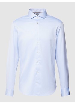 Koszula biznesowa z drobnym wzorem i kołnierzykiem typu kent ze sklepu Peek&Cloppenburg  w kategorii Koszule męskie - zdjęcie 168341923