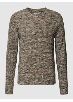 Sweter z dzianiny z okrągłym dekoltem model ‘WILLIAM’ ze sklepu Peek&Cloppenburg  w kategorii Swetry męskie - zdjęcie 168342404