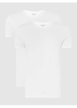 T-shirt z bawełny w zestawie 2 szt. ze sklepu Peek&Cloppenburg  w kategorii Podkoszulki męskie - zdjęcie 168342823