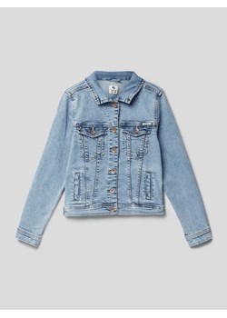 Kurtka jeansowa z kieszeniami na piersi ze sklepu Peek&Cloppenburg  w kategorii Kurtki dziewczęce - zdjęcie 168343453