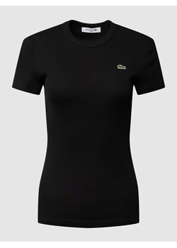 T-shirt z prążkowaną fakturą ze sklepu Peek&Cloppenburg  w kategorii Bluzki damskie - zdjęcie 168343591