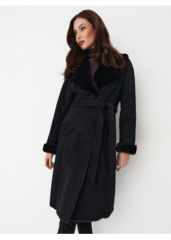 Mohito - Płaszcz z wiązaniem - czarny ze sklepu Mohito w kategorii Płaszcze damskie - zdjęcie 168348760