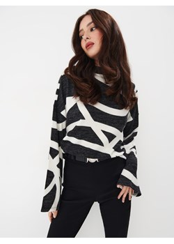 Mohito - Sweter we wzory - czarny ze sklepu Mohito w kategorii Swetry damskie - zdjęcie 168349024