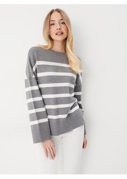 Mohito - Sweter w paski - szary ze sklepu Mohito w kategorii Swetry damskie - zdjęcie 168349802