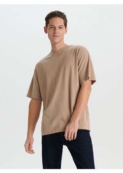 Sinsay - Koszulka oversize - beżowy ze sklepu Sinsay w kategorii T-shirty męskie - zdjęcie 168376180