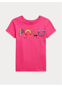 Polo Ralph Lauren T-Shirt 313901279002 Różowy Regular Fit ze sklepu MODIVO w kategorii Bluzki dziewczęce - zdjęcie 168378090