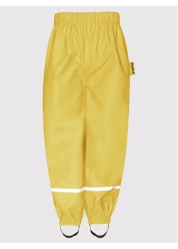 Playshoes Spodnie materiałowe 405421 M Żółty Regular Fit ze sklepu MODIVO w kategorii Odzież dziecięca - zdjęcie 168378181