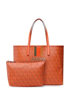 Guess Torebka Vikky (SV) HWSV69 95240 Pomarańczowy ze sklepu MODIVO w kategorii Torby Shopper bag - zdjęcie 168379431